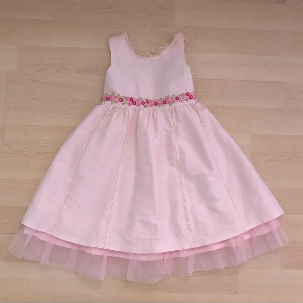 Pink Silk Dress